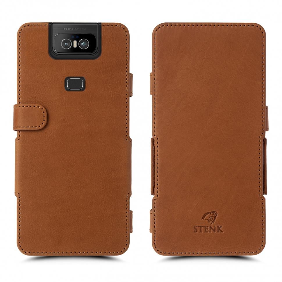 Чохол книжка Stenk Prime для ASUS ZenFone 6 (ZS630KL) Коричневий (66821)