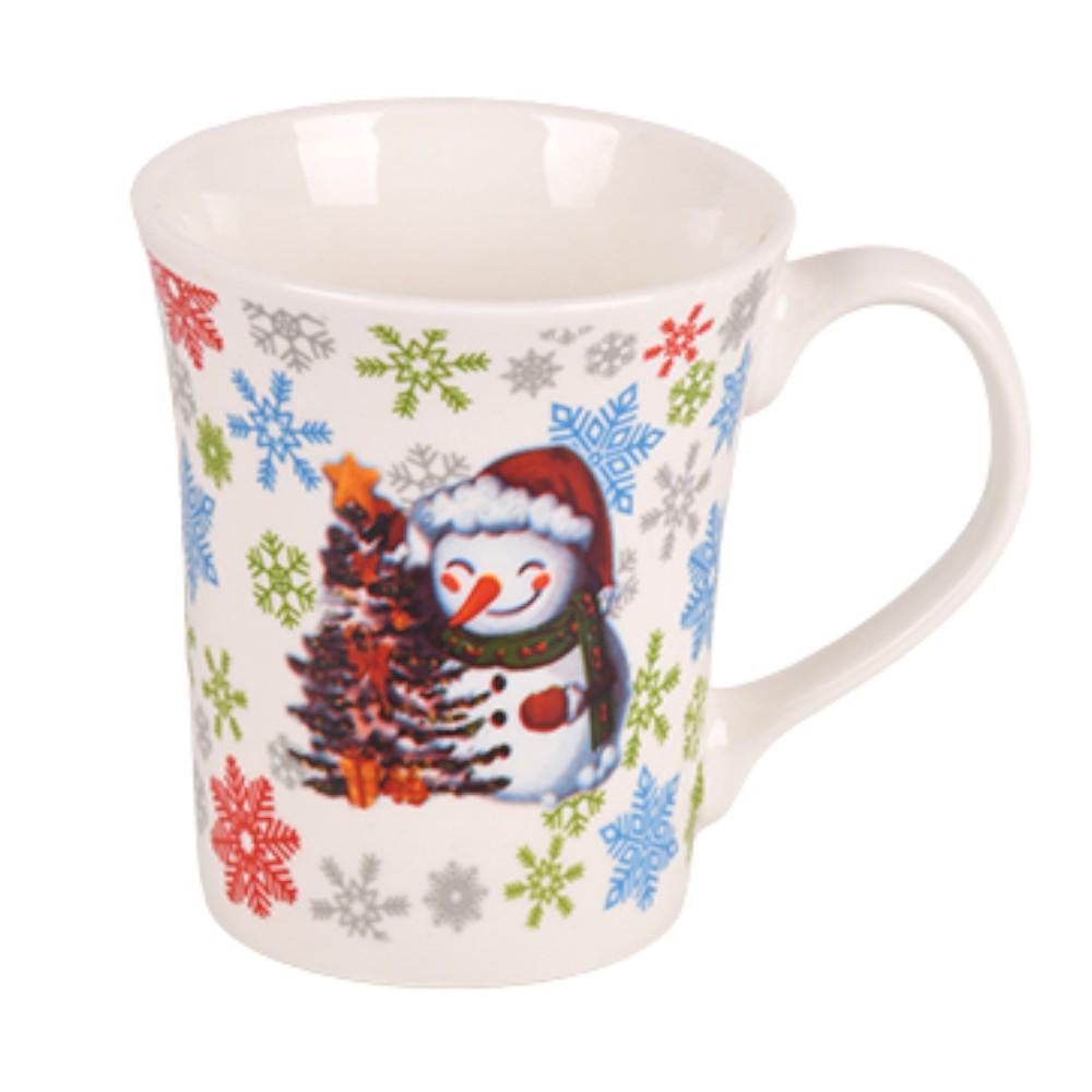 Чашка новогодняя Snowman R35758 360 мл Белый (30492189)