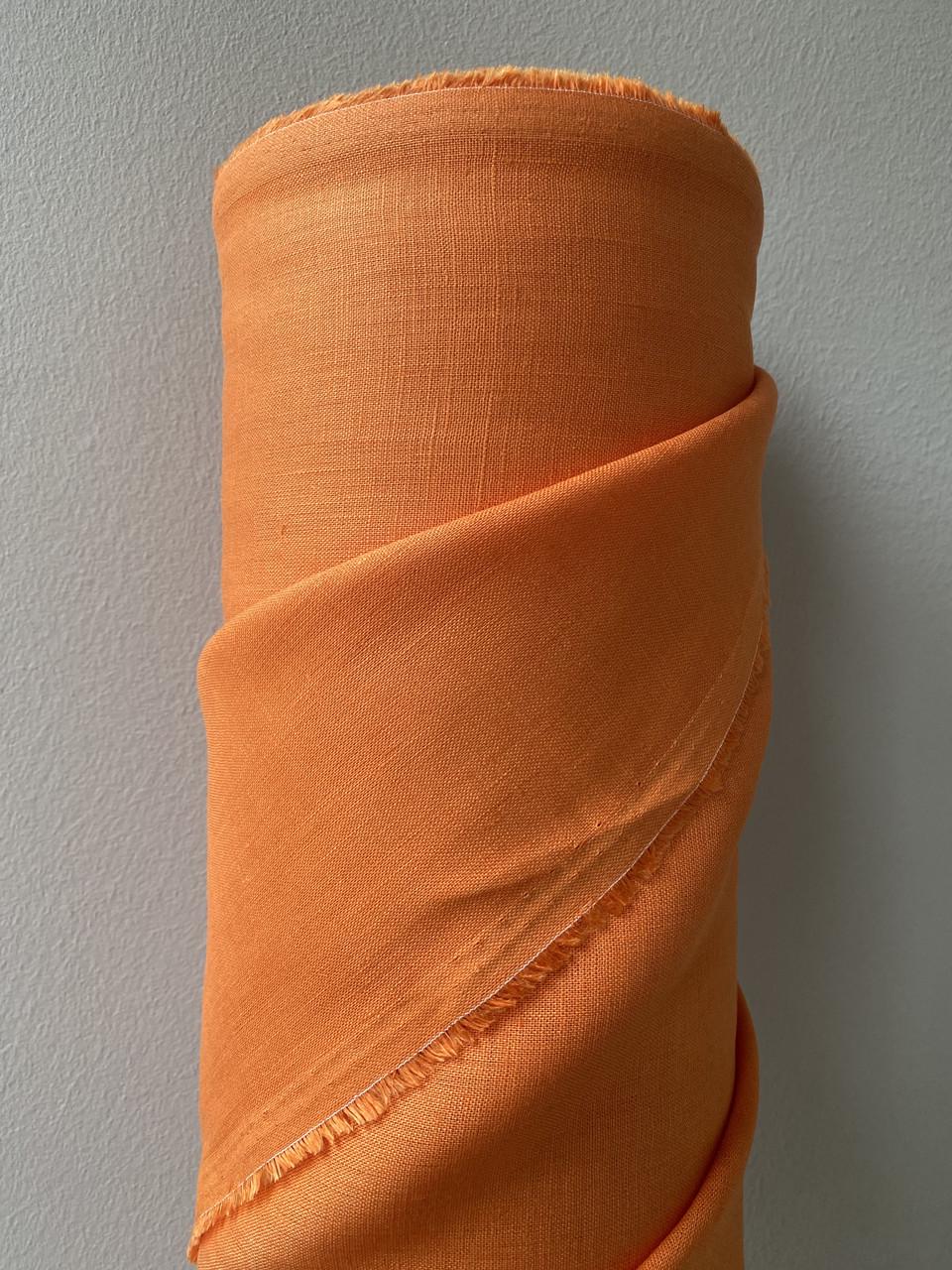 Ткань рубашечно-платьевая LINEN PLUS льняная 143 см 1250 Оранжевый - фото 8 Ткань рубашечно-платьевая LINEN PLUS льняная 143 см 1250 Оранжевый - фото 8
