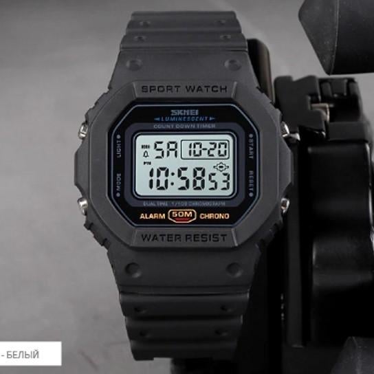Наручные часы мужские Skmei военные противоударные водостойкие электронные Черный (1628) - фото 8 Наручные часы мужские Skmei военные противоударные водостойкие электронные Черный (1628) - фото 8