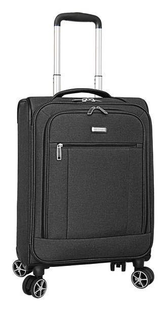 Чемодан Snowball 31104 S тканевый 60х38х21 см 35 л Черный