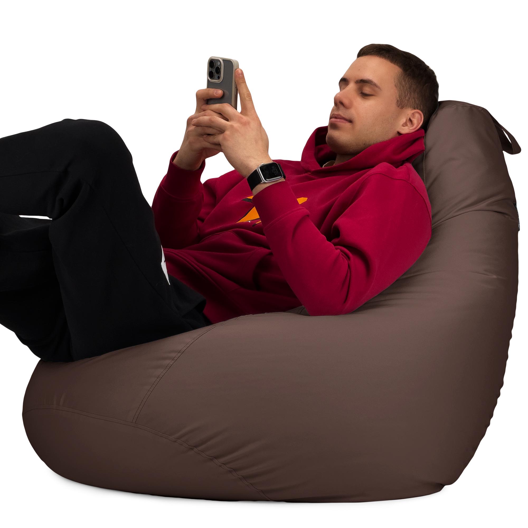 Кресло-мешок Студия Комфорта Груша оксфорд флекс 120х85 см Коричневый (9012213) - фото 9 Кресло-мешок Студия Комфорта Груша оксфорд флекс 120х85 см Коричневый (9012213) - фото 9