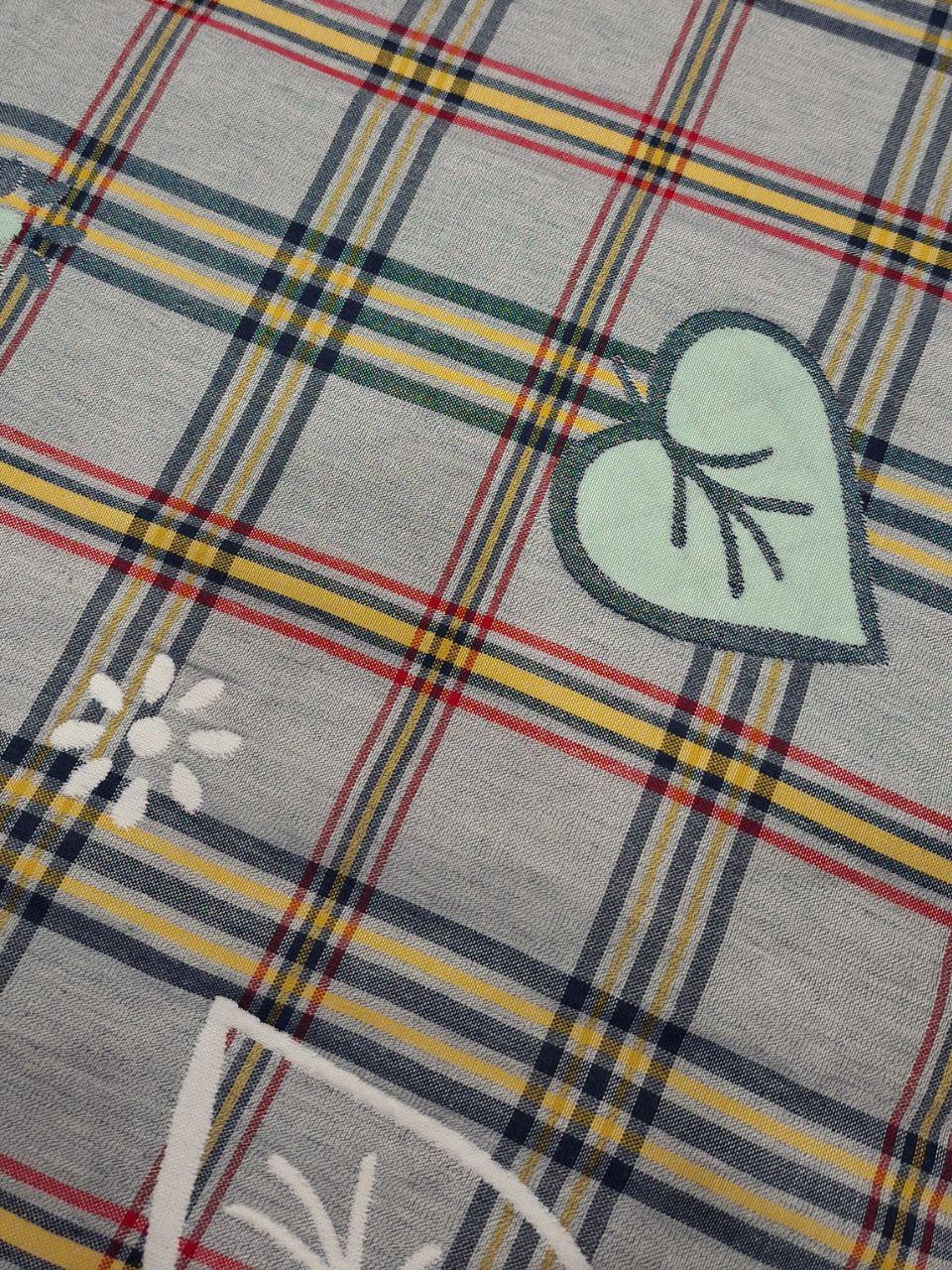 Покривало муслінове Koloco Клітинка 200x220 см Джинс (1246) - фото 4 Покривало муслінове Koloco Клітинка 200x220 см Джинс (1246) - фото 4