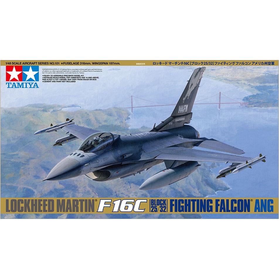 Збірна модель Tamiya літак 1:48 F-16C Block 25/32 (61101-000)