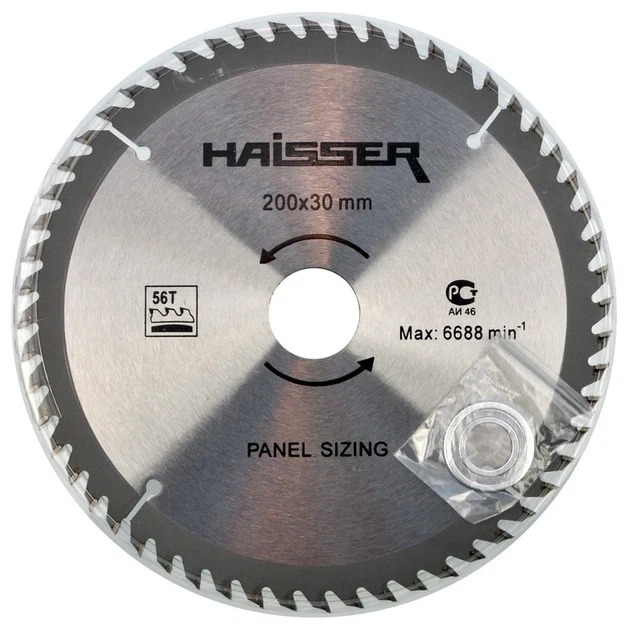 Диск пиляльний Haisser 200х30 54 зуб по ламінату негативний кут (4311633)