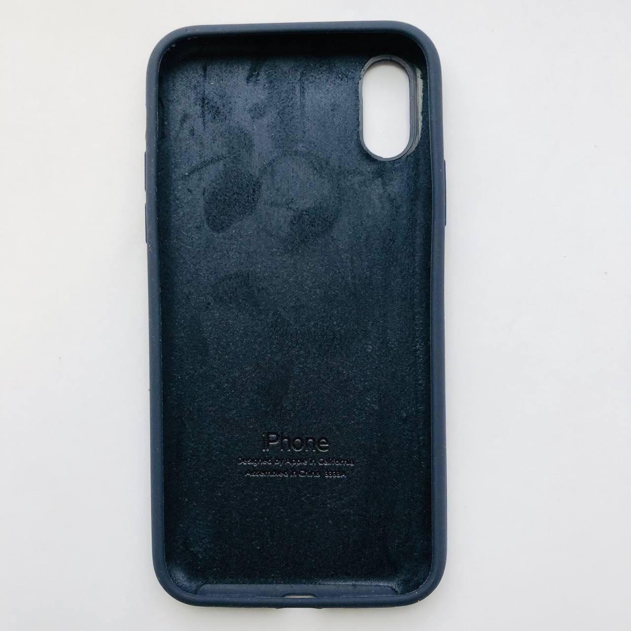 Чехол Silicone Case для Apple iPhone X, XS Midnight Blue - фото 2