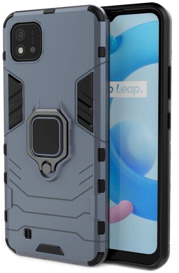 Противоударный чехол Transformers для Realme C11 (2021) (подставка кольцо) Graphite (24149-40)