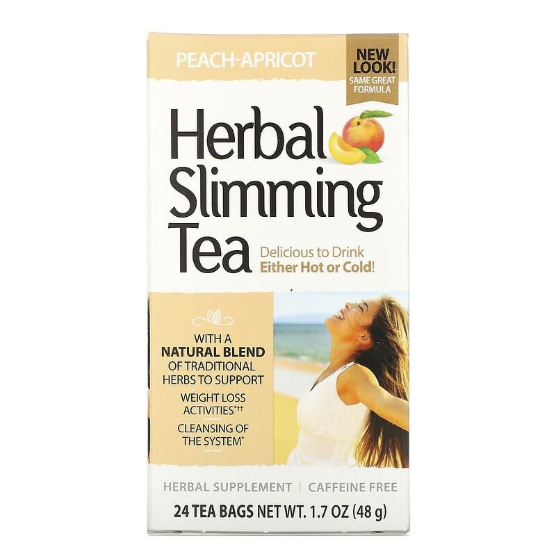 Чай 21st Century Herbal Slimming Tea 24 пакети Персик-Абрикос