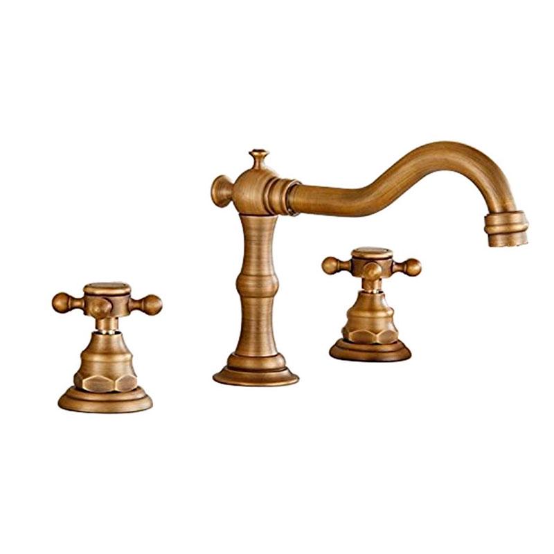 Змішувач для умивальника на 3 отвори Art Design Бронзовий (1316)