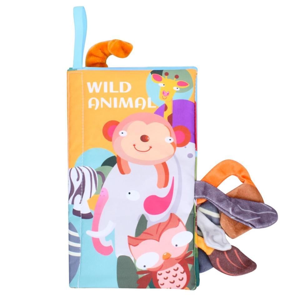 Розвиваюча книжка-шуршалка Wild animal англійські слова (668-230)