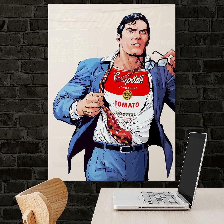 Картина на холсте Супермен HolstPrint 60х90 см