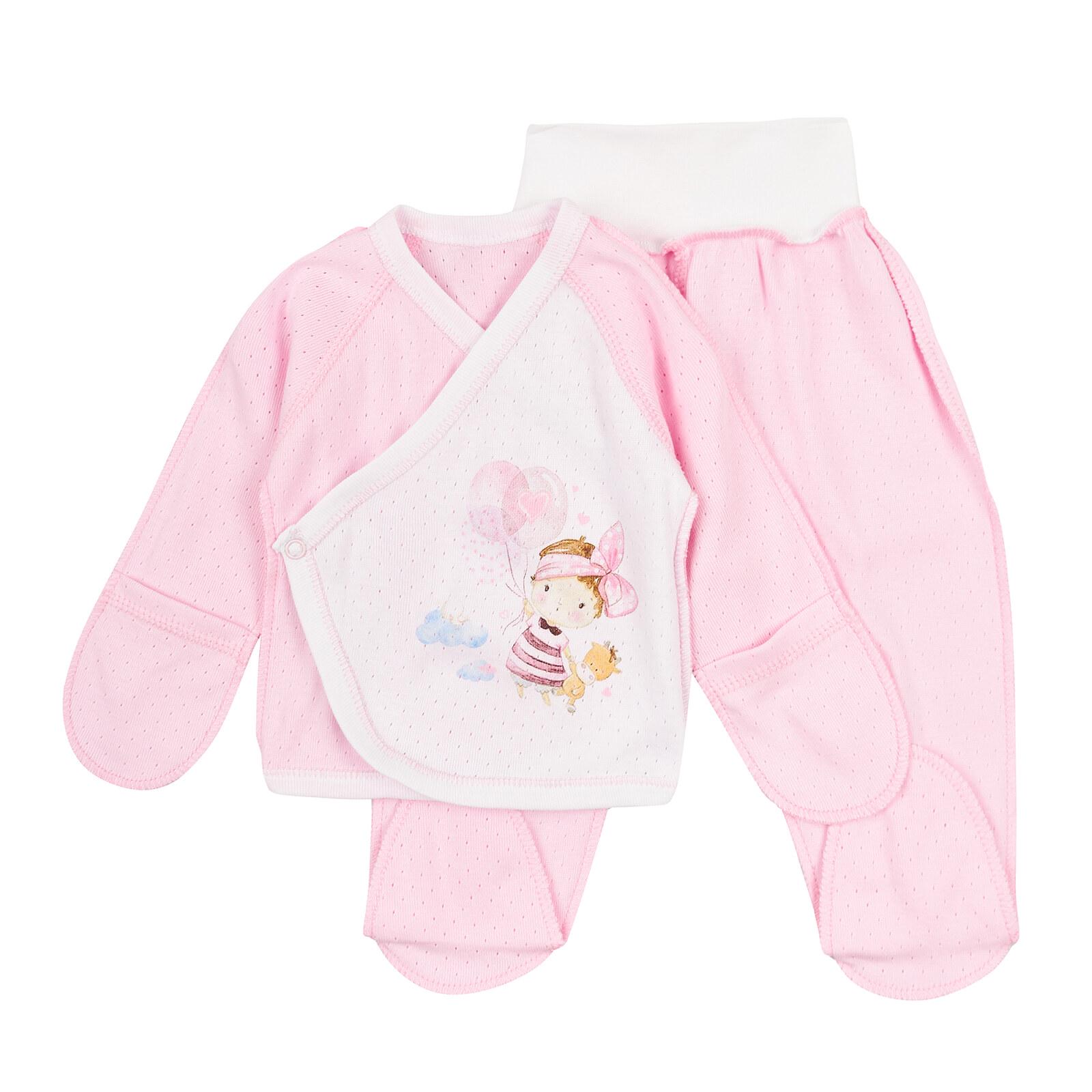 Комплект детский ЛяЛя с распашонки и ползунков 62 см (К1АЖ001)