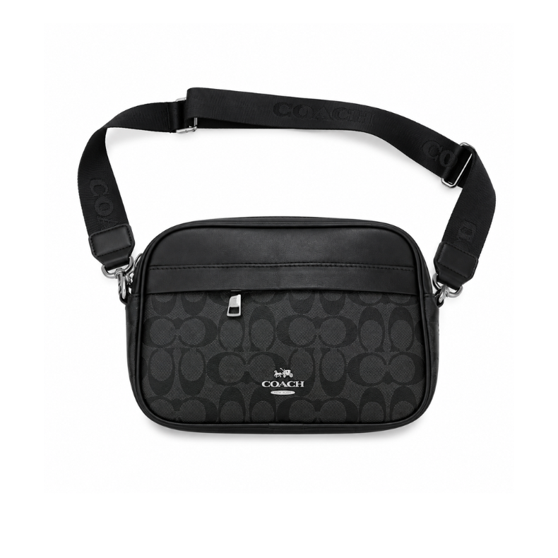 Сумка через плечо Coach кросс-боди Монограммная 25х16 cм (cia-bi1)