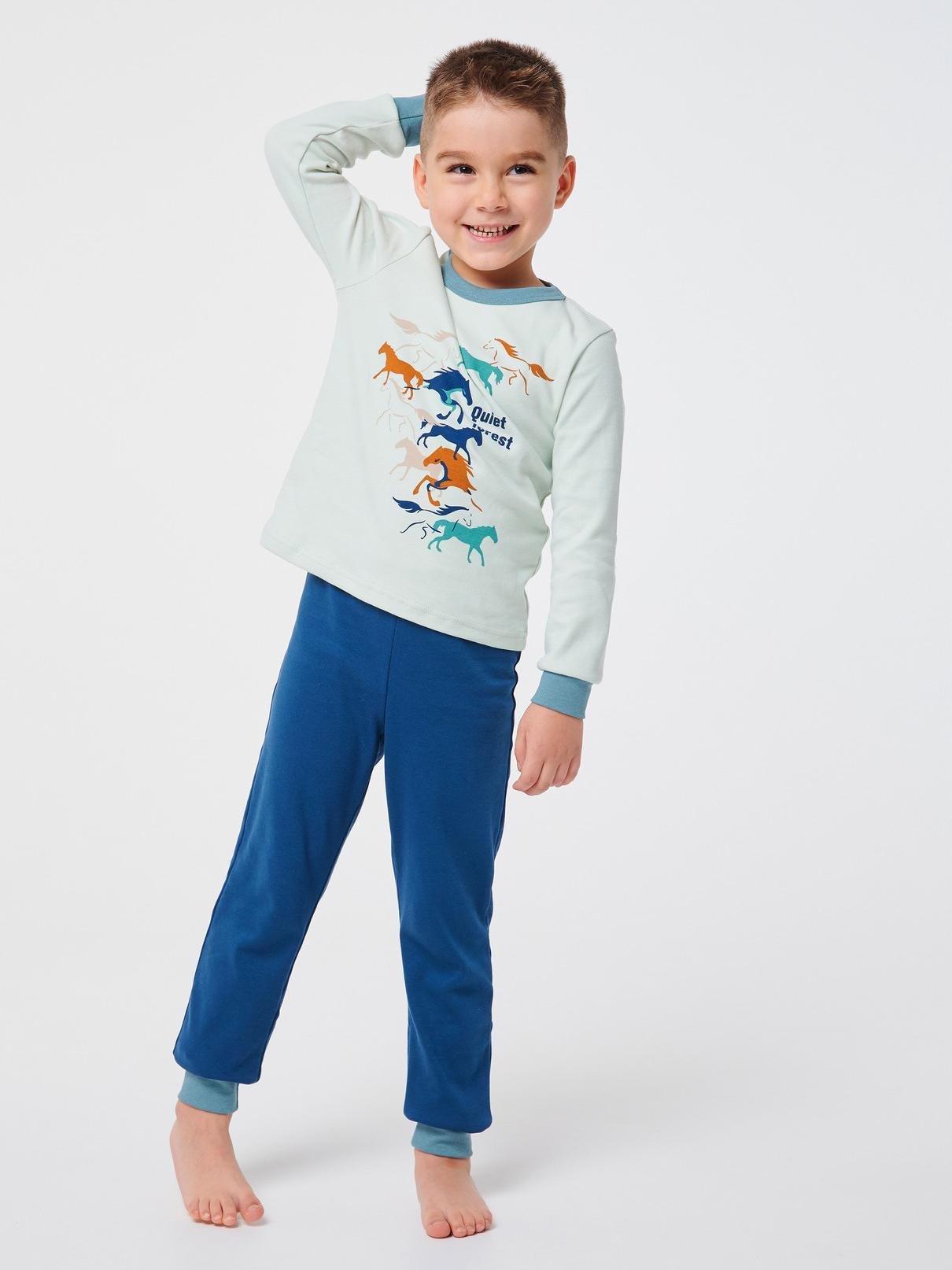 Піжама Smil 110 см Оливковий-синій (104509)