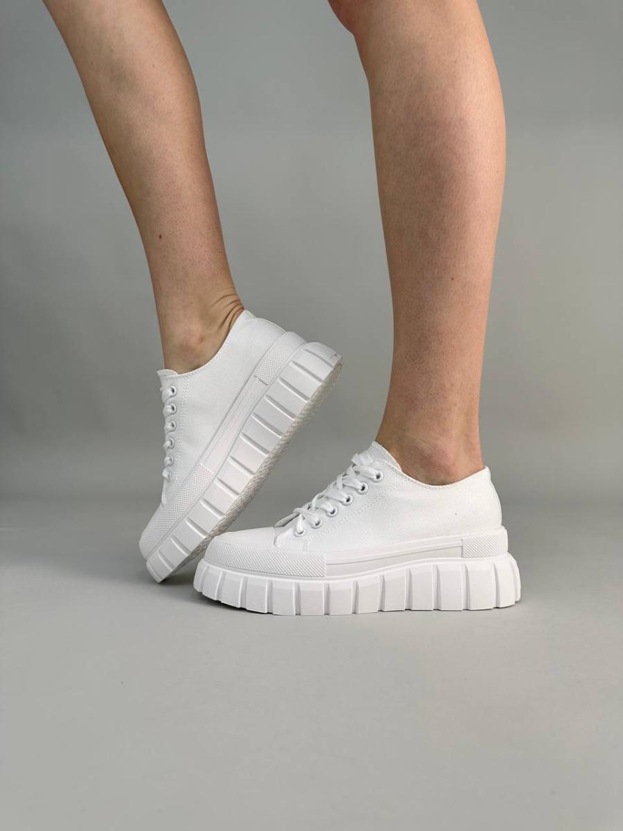 Кеды женские из джинса р. 40 Белый (5118-2/40) Кеды женские из джинса р. 40 Белый (5118-2/40)