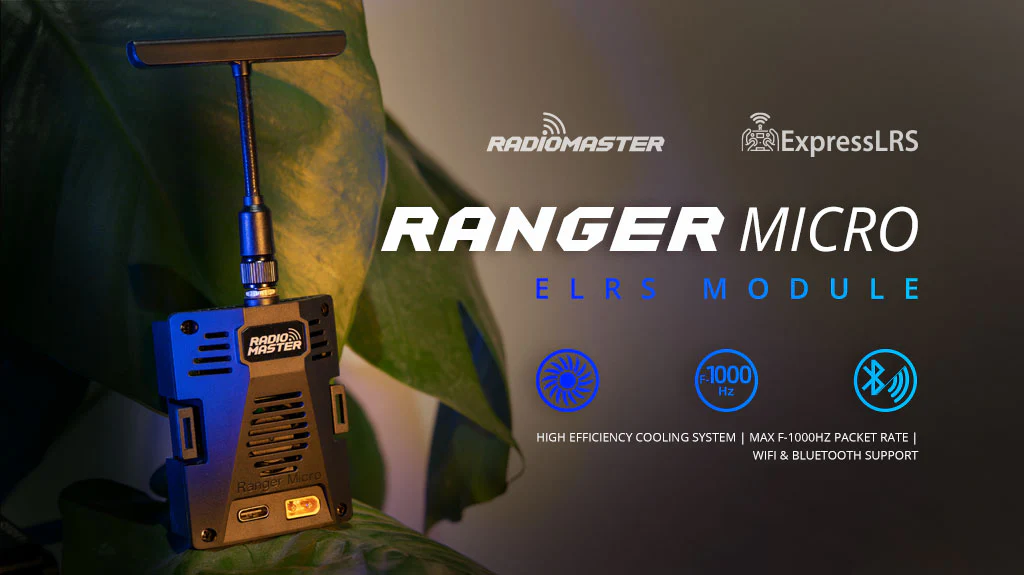 Модуль передатчика Radiomaster Ranger Micro 2,4GHz ELRS TX (22337602) - фото 3