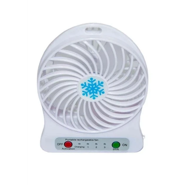 Вентилятор настільний Mini Fan XSFS-01 з акумулятором 18650 Білий (4376) - фото 3 Вентилятор настільний Mini Fan XSFS-01 з акумулятором 18650 Білий (4376) - фото 3