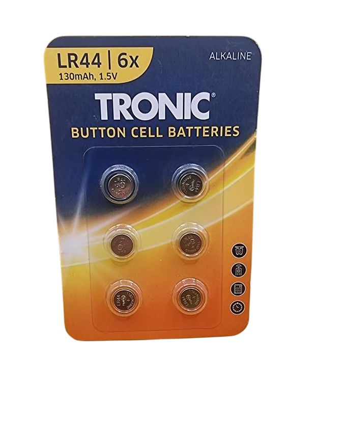 Батарейка таблетки Tronic LR44 130 mAh ALKALINE 2025 6 шт. (2632715799)