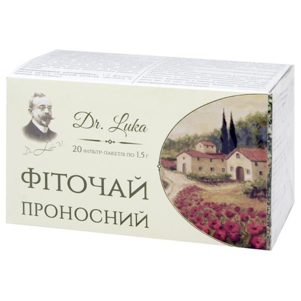 Заменитель питания Dr.Luka Фиточай Слабительный 1,5 г x 20 фильтр-пакетов (000027688)