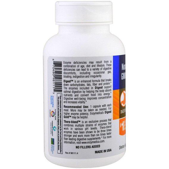 Пищеварительные ферменты Enzymedica Digest Complete Enzyme Formula 90 Caps (ENZ98111) - фото 3