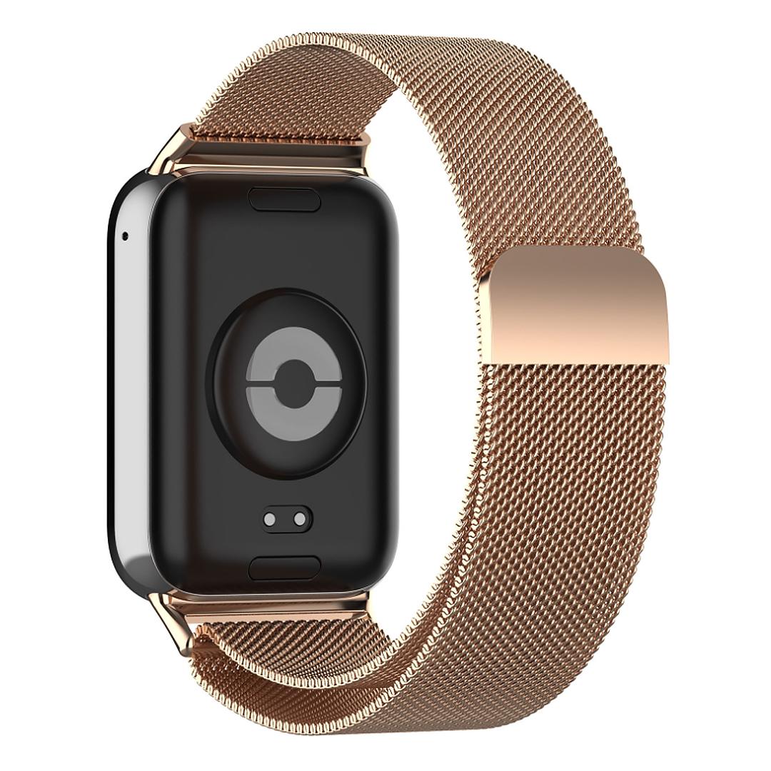 Ремешок металлический Milanese Loop для Xiaomi Smart Band 8 Pro Rose Gold (ECR_8513) - фото 3