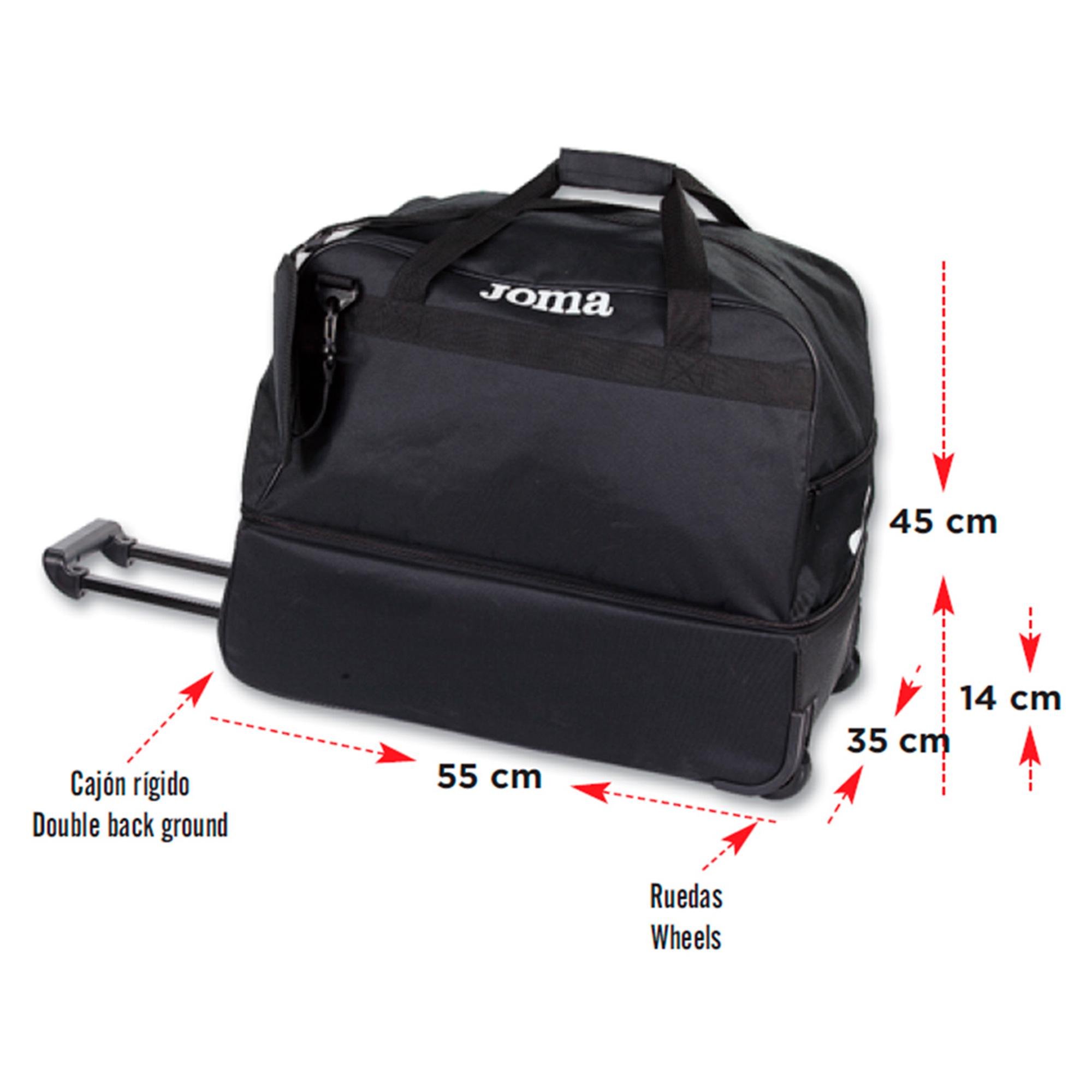 Сумка Joma 400004.100 Trolley Training Bag Black - фото 2