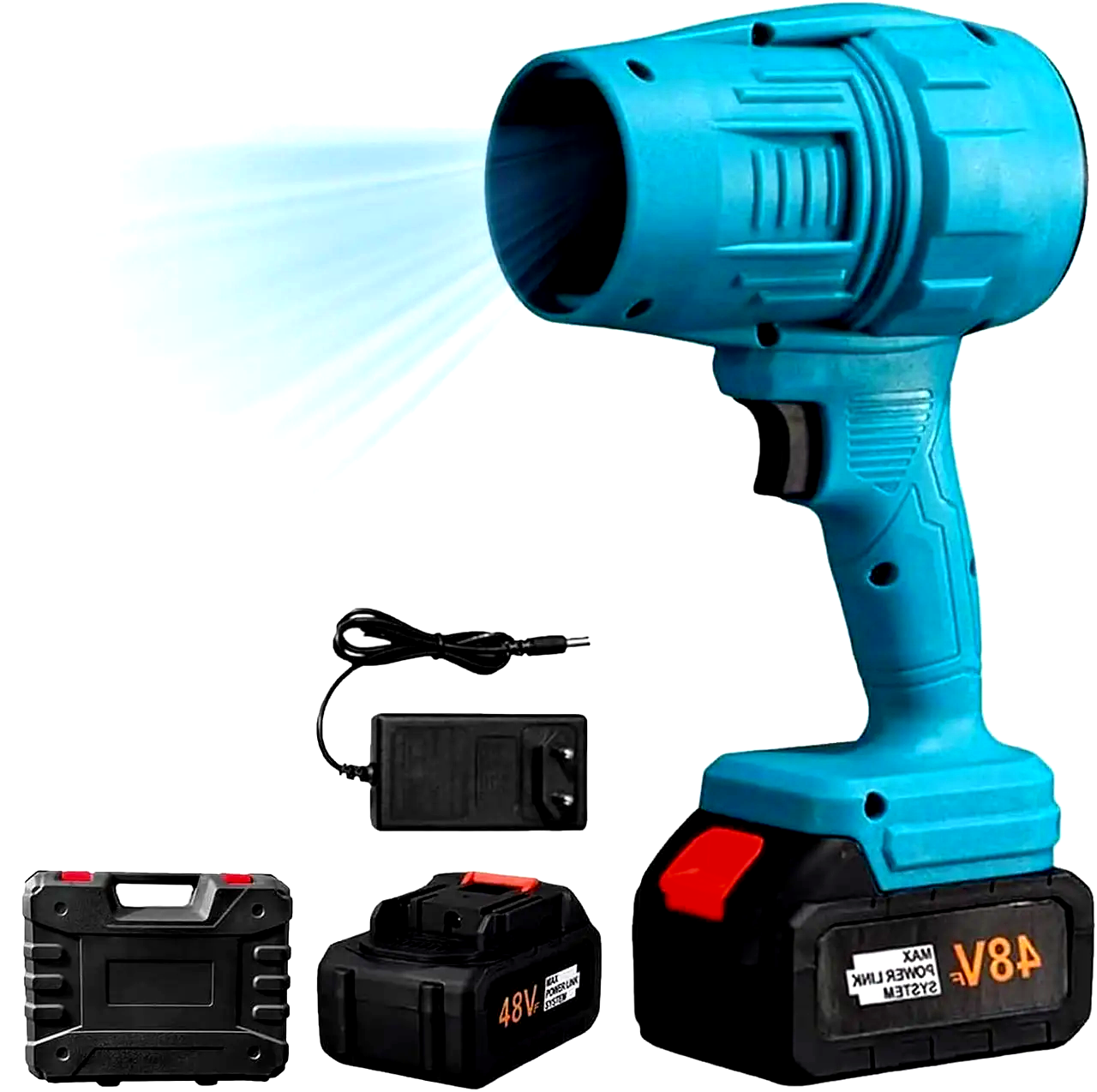 Турбовентилятор Pover 9643 2xАкб Синий (29909578)