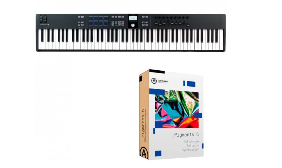 Клавіатура MIDI Arturia KeyLab Essential 88 mk3 Arturia Pigments Black (20992482)