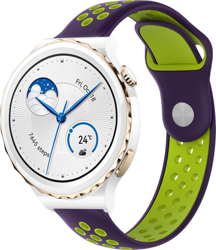Ремешок Sport для Huawei Watch GT3 Pro 43 мм Violet/Green (38333-21)