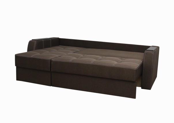 Диван угловой Лорд с подушками и нишей для белья 220х140 Коричневый (1950902795) - фото 2 Диван угловой Лорд с подушками и нишей для белья 220х140 Коричневый (1950902795) - фото 2