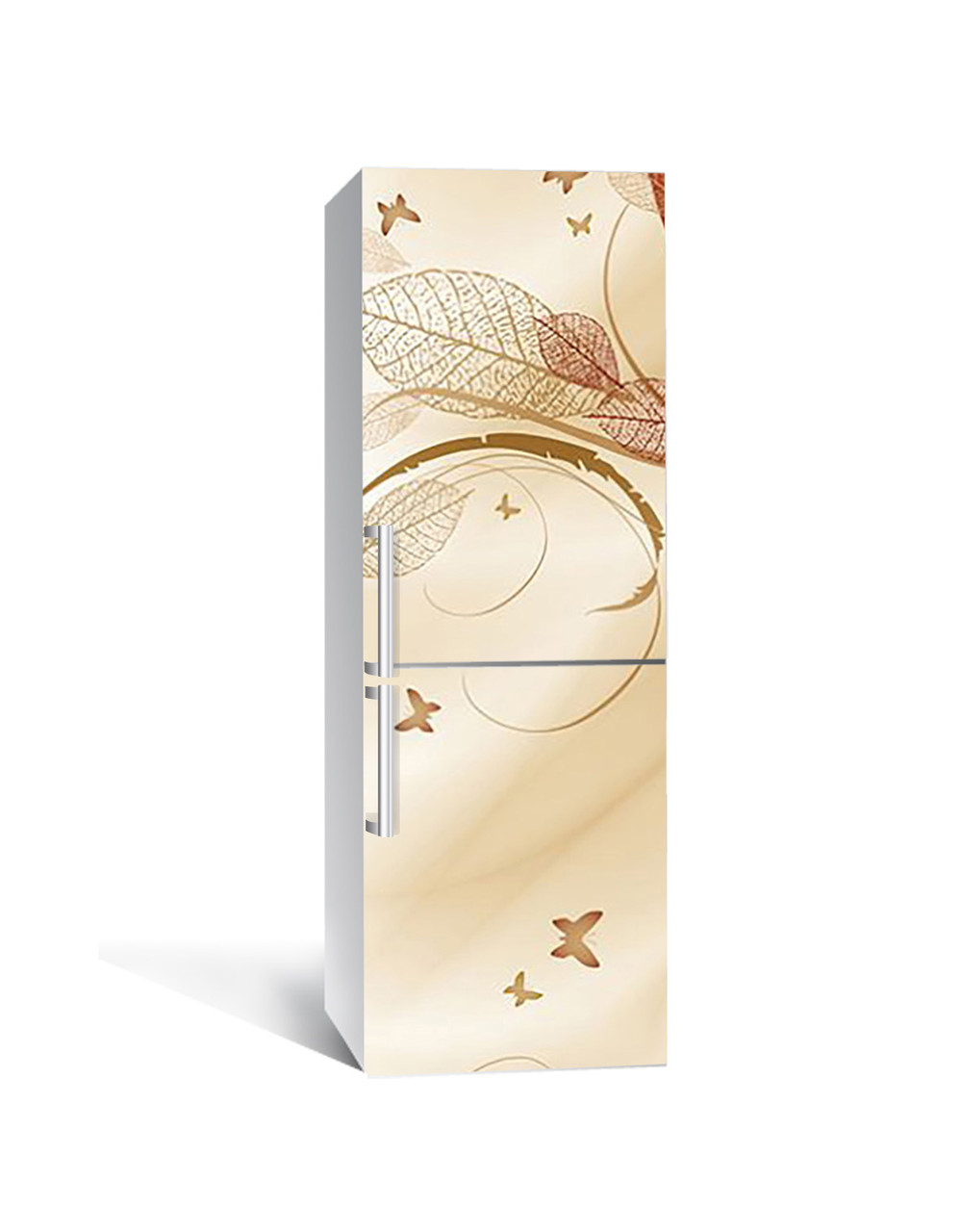 Наклейка 3D на холодильник Zatarga "Бабочки на закате" виниловая 650х2000 мм