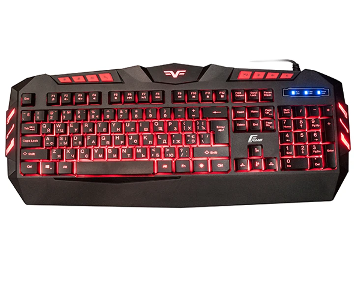 Клавиатура проводная Frime Dragonfly USB FLK-18300 (2675269422) - фото 2 Клавиатура проводная Frime Dragonfly USB FLK-18300 (2675269422) - фото 2