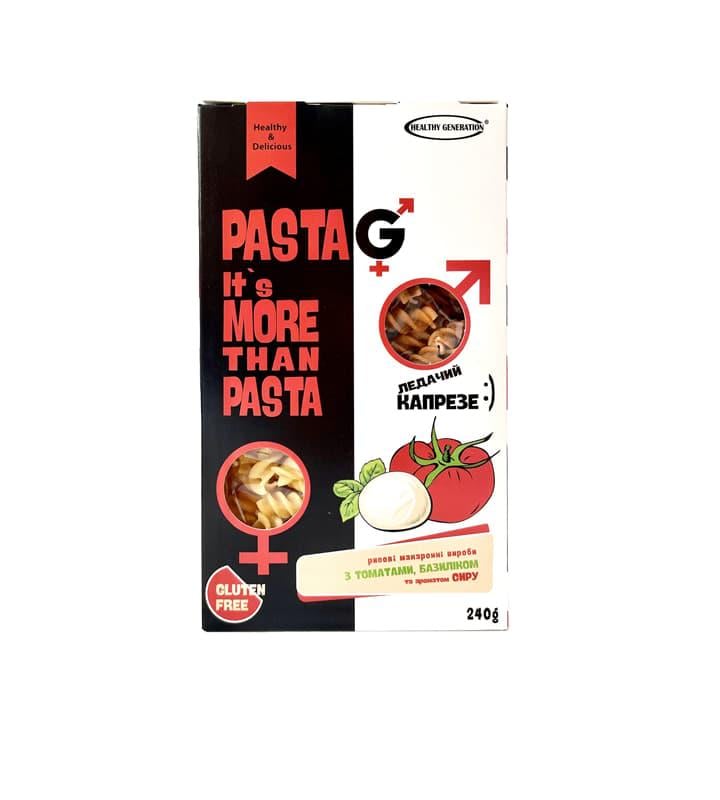 Макарони рисові Pasta G Fusilli Сир/томат/базилік безглютенові 240 г