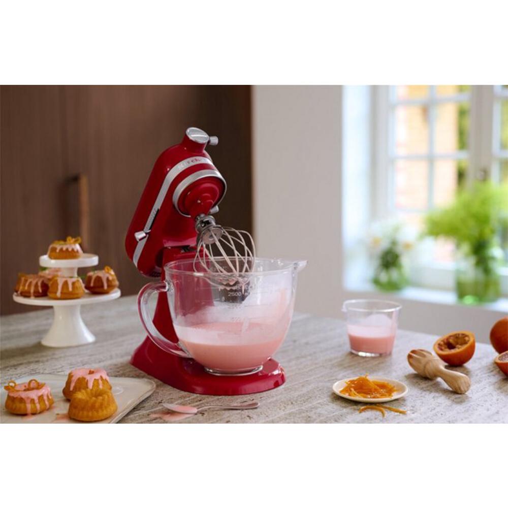 Миксер планетарный KitchenAid Mini Artisan 3,3 л Красный (5KSM3311XEER) - фото 7