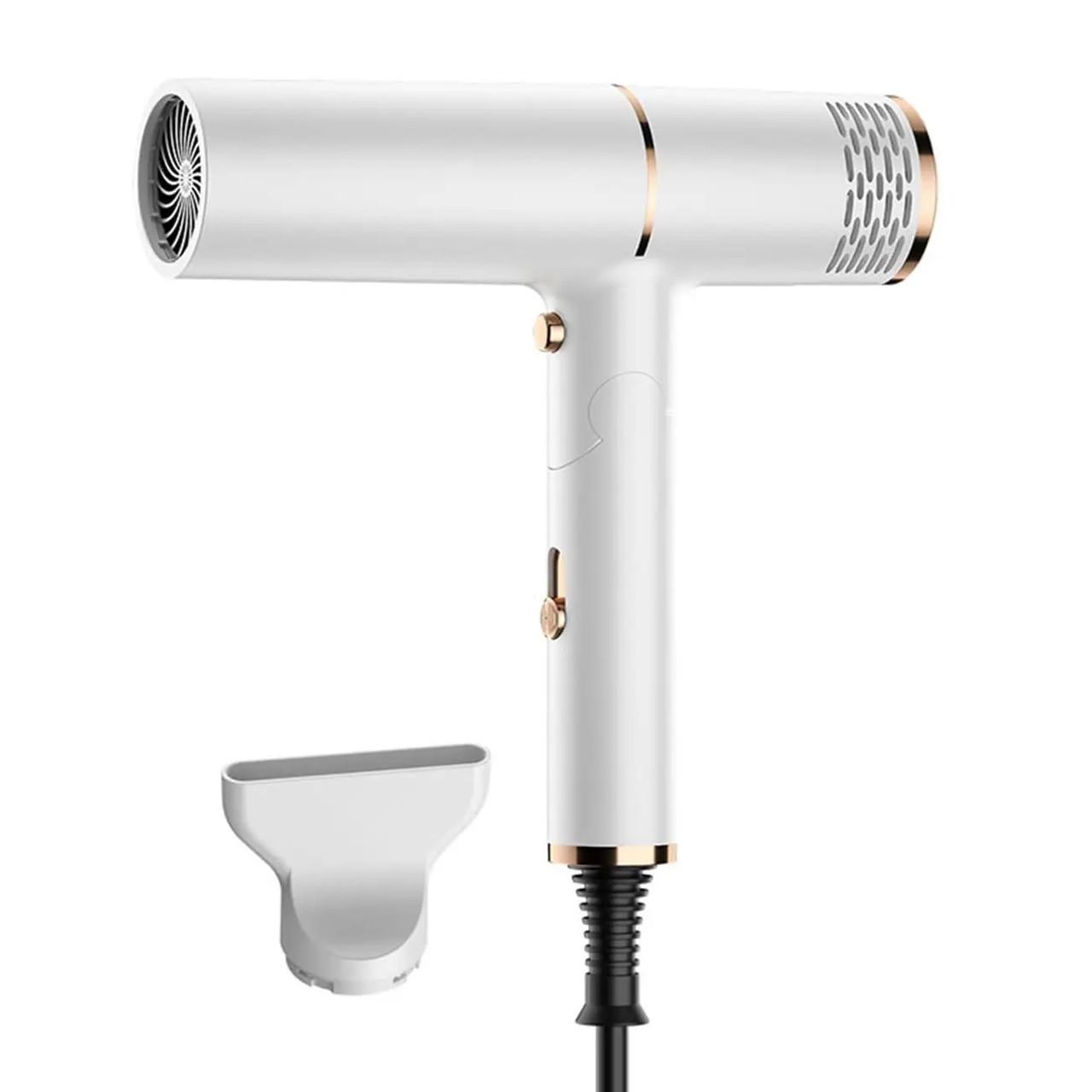 Фен для волос дорожный RIAS Hair Dryer XL1248 с ионизацией складная ручка 1300W White (3_06243)