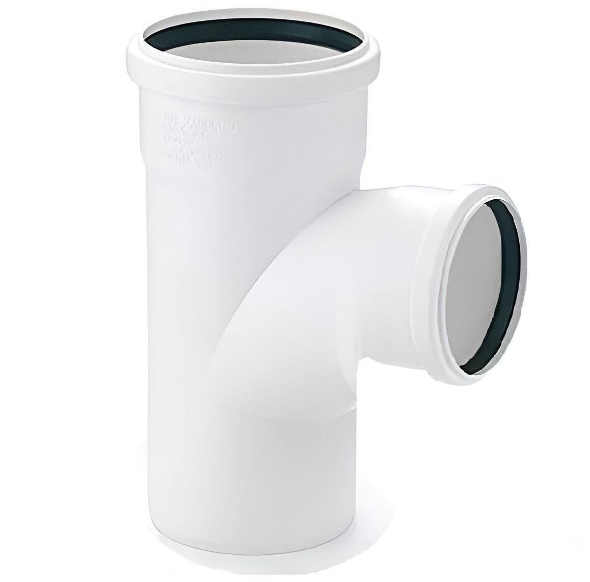 Тройник REHAU Raupiano PLUS 90х50 мм 87° (UIN-123284001)