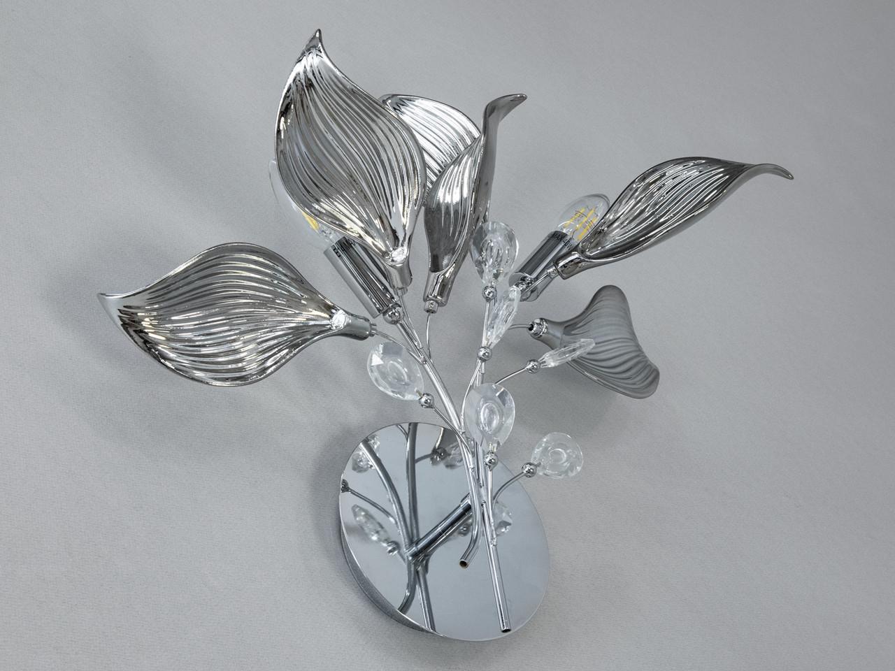 Бра декоративное EcoLed с фарфоровыми эл. 7229-2W HR Бронзовый