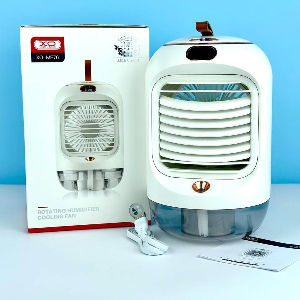 Вентилятор портативный XO MF76 3в1 с распылительным охлаждением увлажнитель для дома 3600 mAh 6W White (000504) - фото 8 Вентилятор портативный XO MF76 3в1 с распылительным охлаждением увлажнитель для дома 3600 mAh 6W White (000504) - фото 8