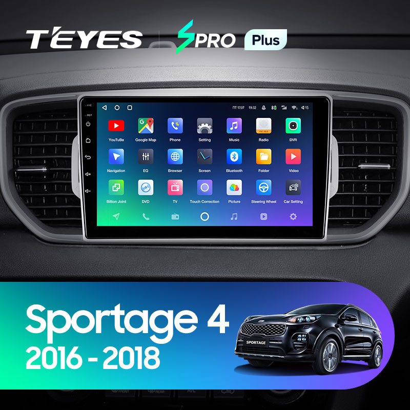 Автомагнитола штатная Teyes для Kia Sportage 4 QL 2016-2018 Android SPRO-PLUS 6+128G Wi-Fi/4G вариант A (1472453224) - фото 3