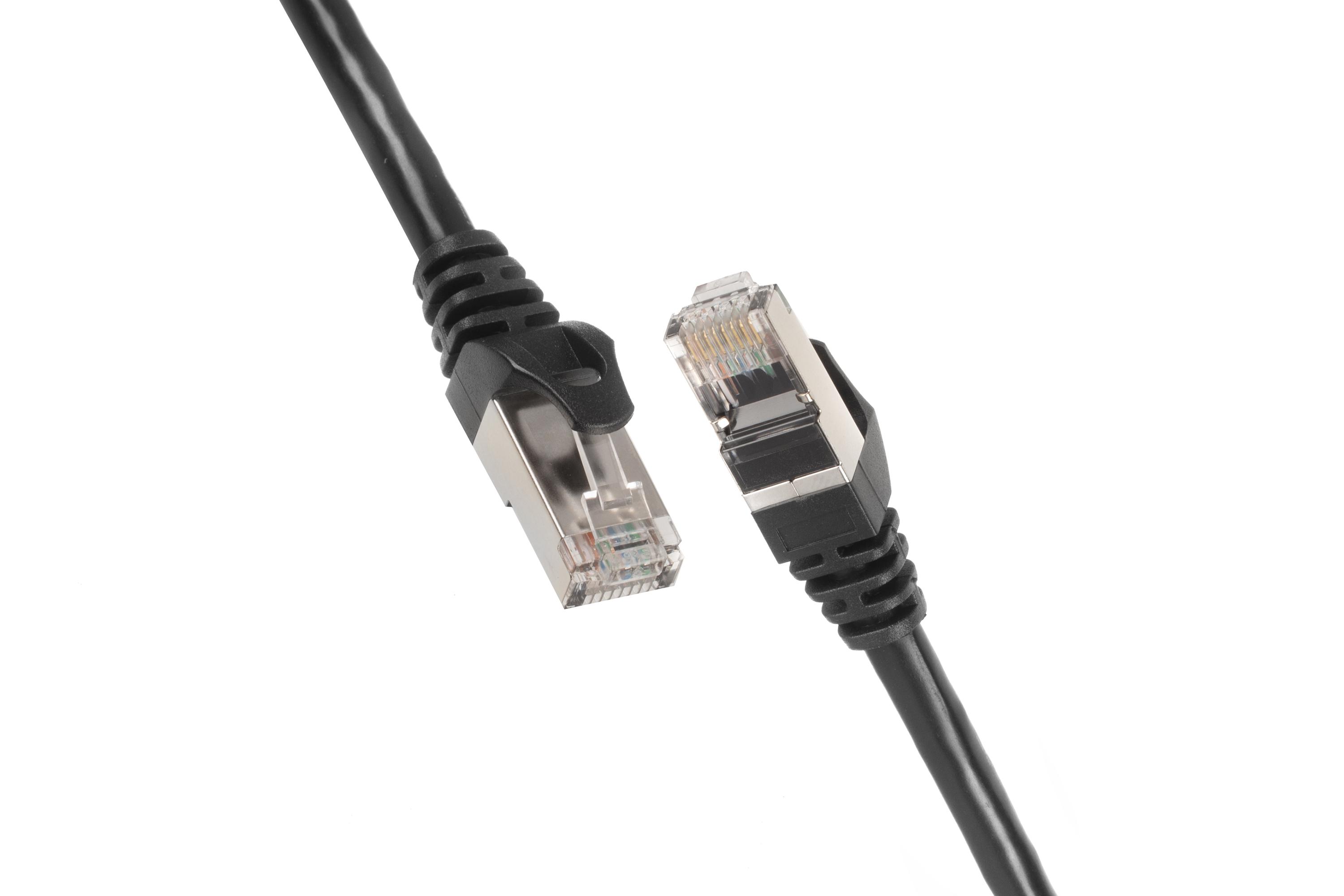 Патч-корд 2E Cat 5e с экранированной витой парой UTP 1,2 м Черный (2E-PC5ECOP-120BLK)