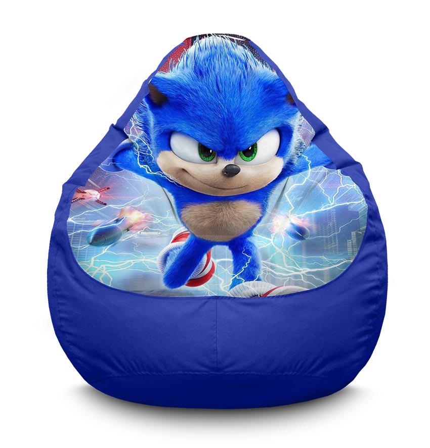 Кресло-мешок iPuff Sonic the Hedgehog Popular movie оксфорд XXL 90х125 см Синий (113705-1)