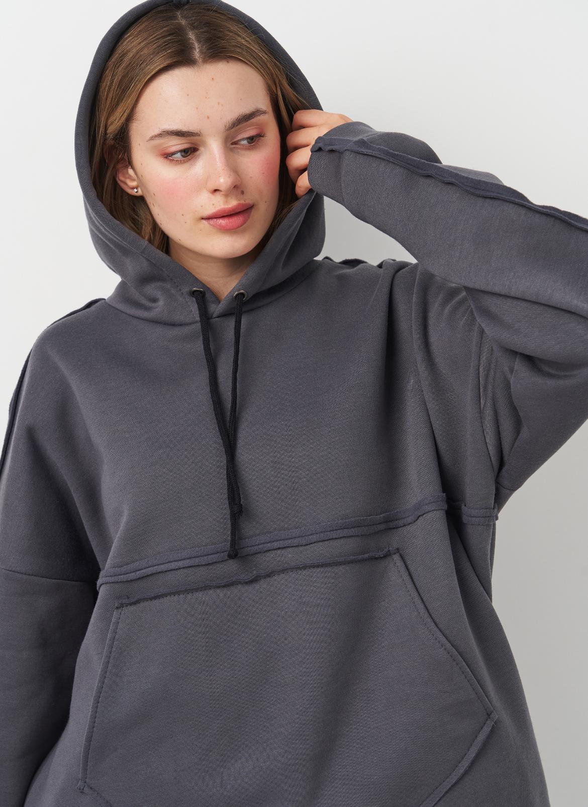 Спортивный костюм утепленный Вилена женский р. 52 Графитовый (2288073133) - фото 5 Спортивный костюм утепленный Вилена женский р. 52 Графитовый (2288073133) - фото 5