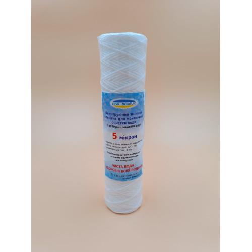 Картридж механической очистки из полипропиленовой нити КристаллPLUS 5 мкм (000-02) - фото 4 Картридж механической очистки из полипропиленовой нити КристаллPLUS 5 мкм (000-02) - фото 4