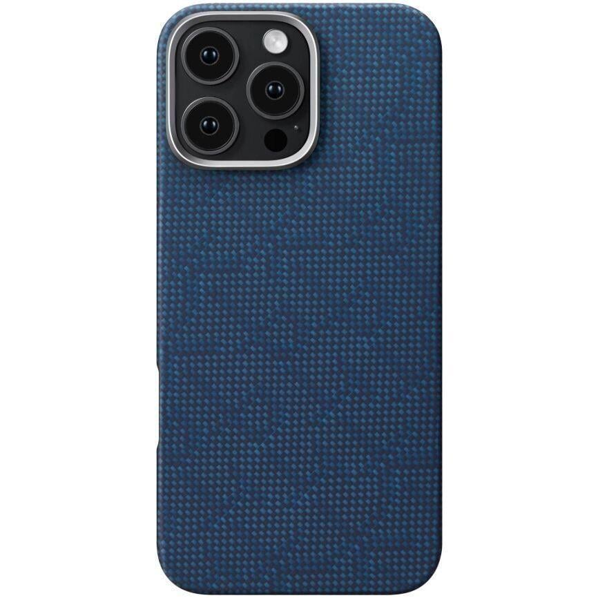 Чехол-накладка Pitaka Tactile Woven Case Monogram Dark Blue for iPhone 16 Pro Max (KI1603PTKP)