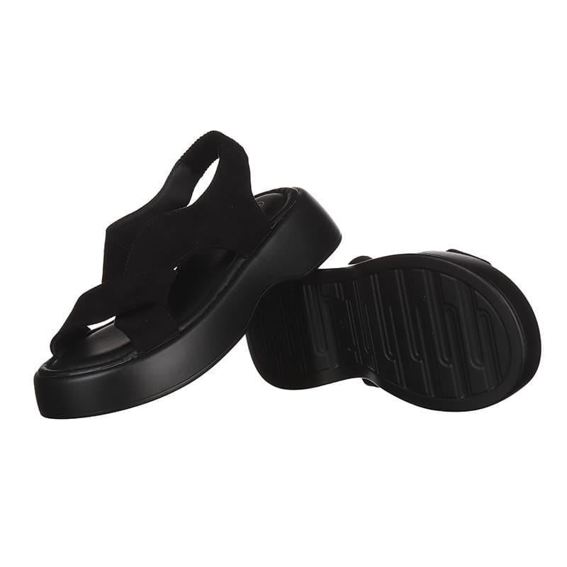 Босоножки женские PLPS 889-1 с искусственной замши р. 37 Черный (30040) - фото 4