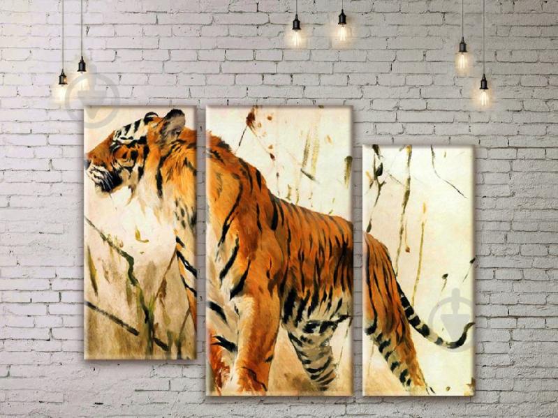 Модульная картина Тигр ADJ0160 размер 150 х 180 см