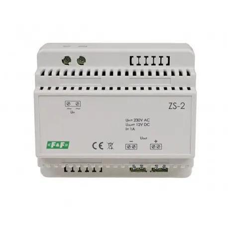 Блок живлення ZS-2 230V AC 1A OUT 12V DC 12W F&F (27774421)
