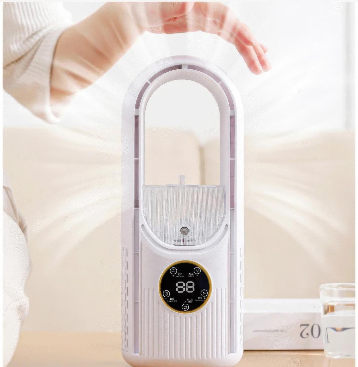 Вентилятор настільний Air Multiplier з функцією зволоження Білий (1010925-White-1) - фото 7 Вентилятор настільний Air Multiplier з функцією зволоження Білий (1010925-White-1) - фото 7