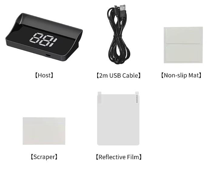 GPS-спидометр цифровой автомобильный HUD W1 с проекцией на стекло - фото 6 GPS-спидометр цифровой автомобильный HUD W1 с проекцией на стекло - фото 6