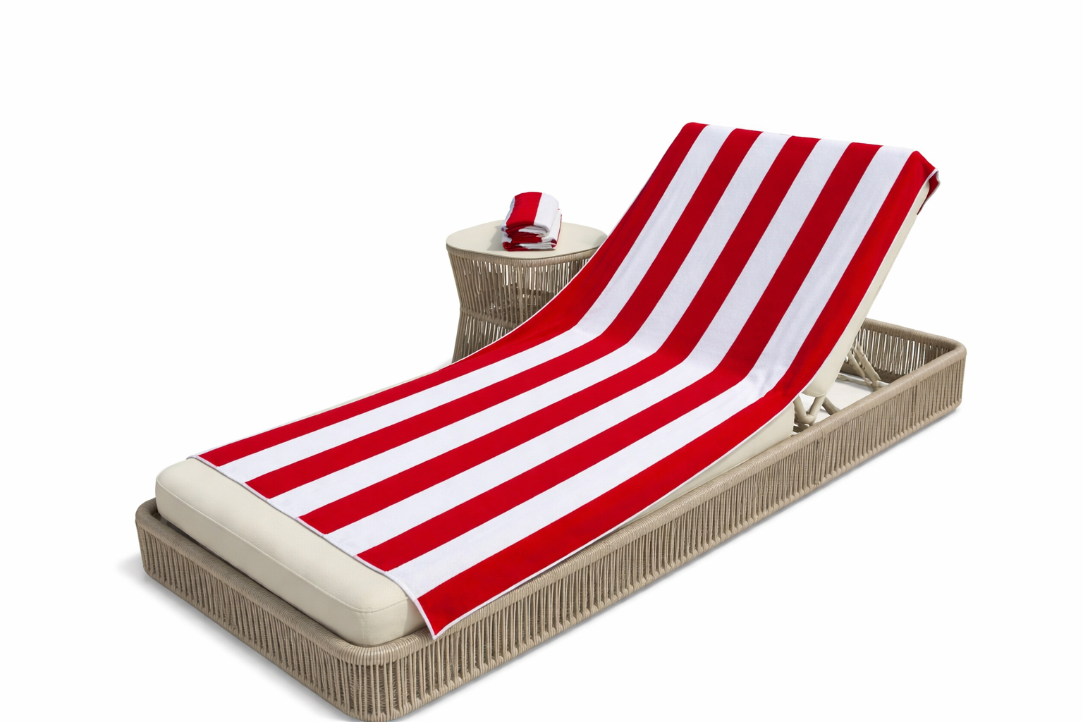 Рушник пляжний махровий 90х170 см 450 г/м2 Червоний